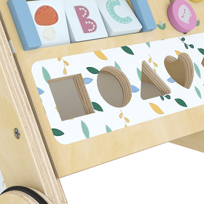 Andadera De Apoyo Para Bebés Aiyaplay Tablero Multicapa, Madera De Schima Superba Madera Natural 34.5x32.4x46 Cm_4