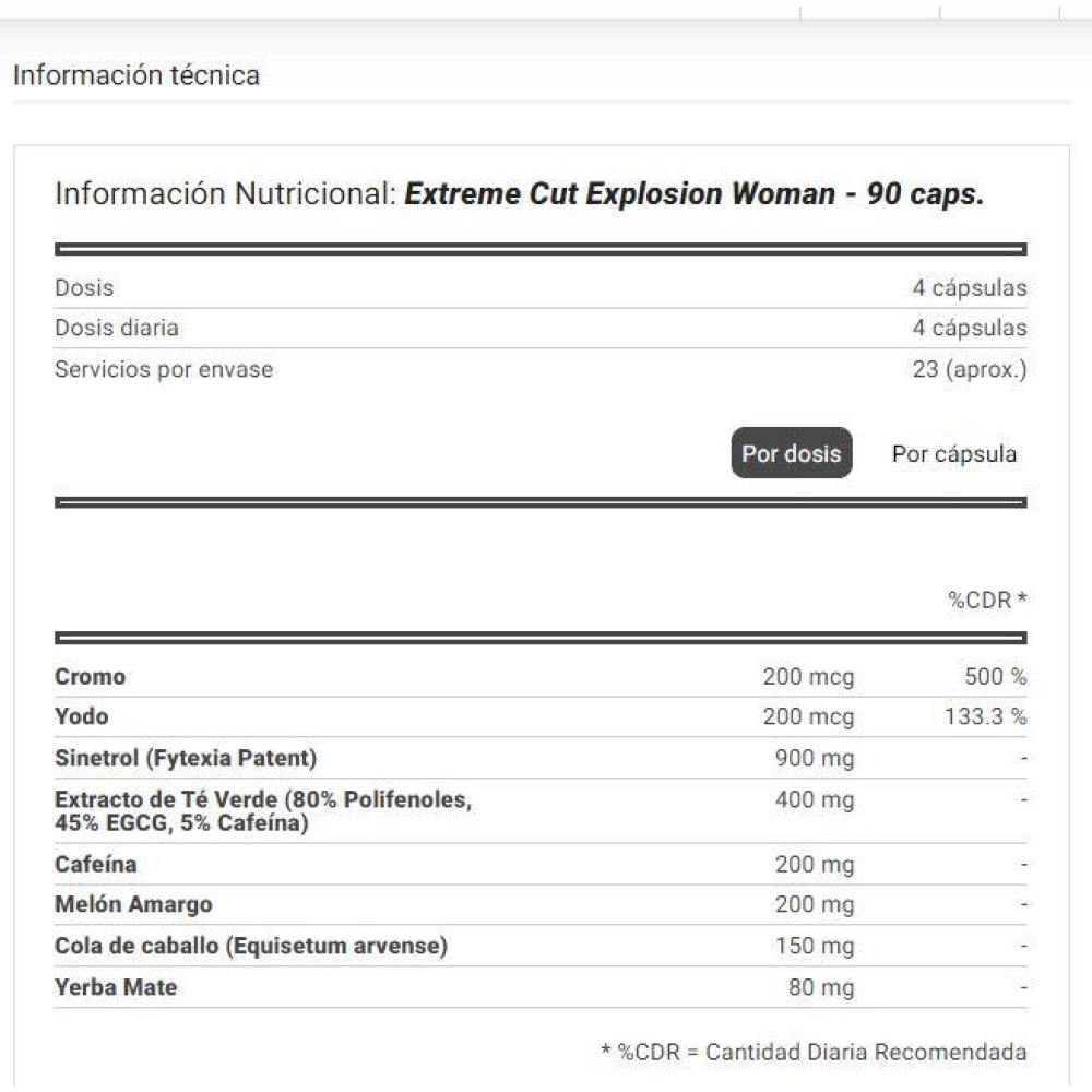Extreme Cut Explosion Woman 90 Caps_1