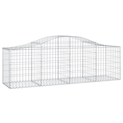 Cestas De Gaviones 10 Uds Forma De Arco Hierro 200x50x60/80 Cm_2