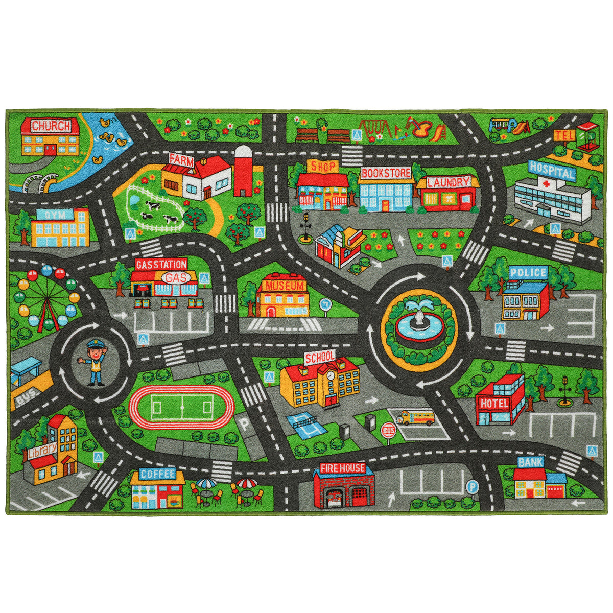 Alfombra Infantil Aiyaplay Poliéster Multicolor 200x150x0.5 Cm_0
