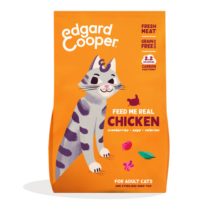 Pienso para gatos Pollo Fresco de Corral Edgard &amp; Cooper 4 Kg