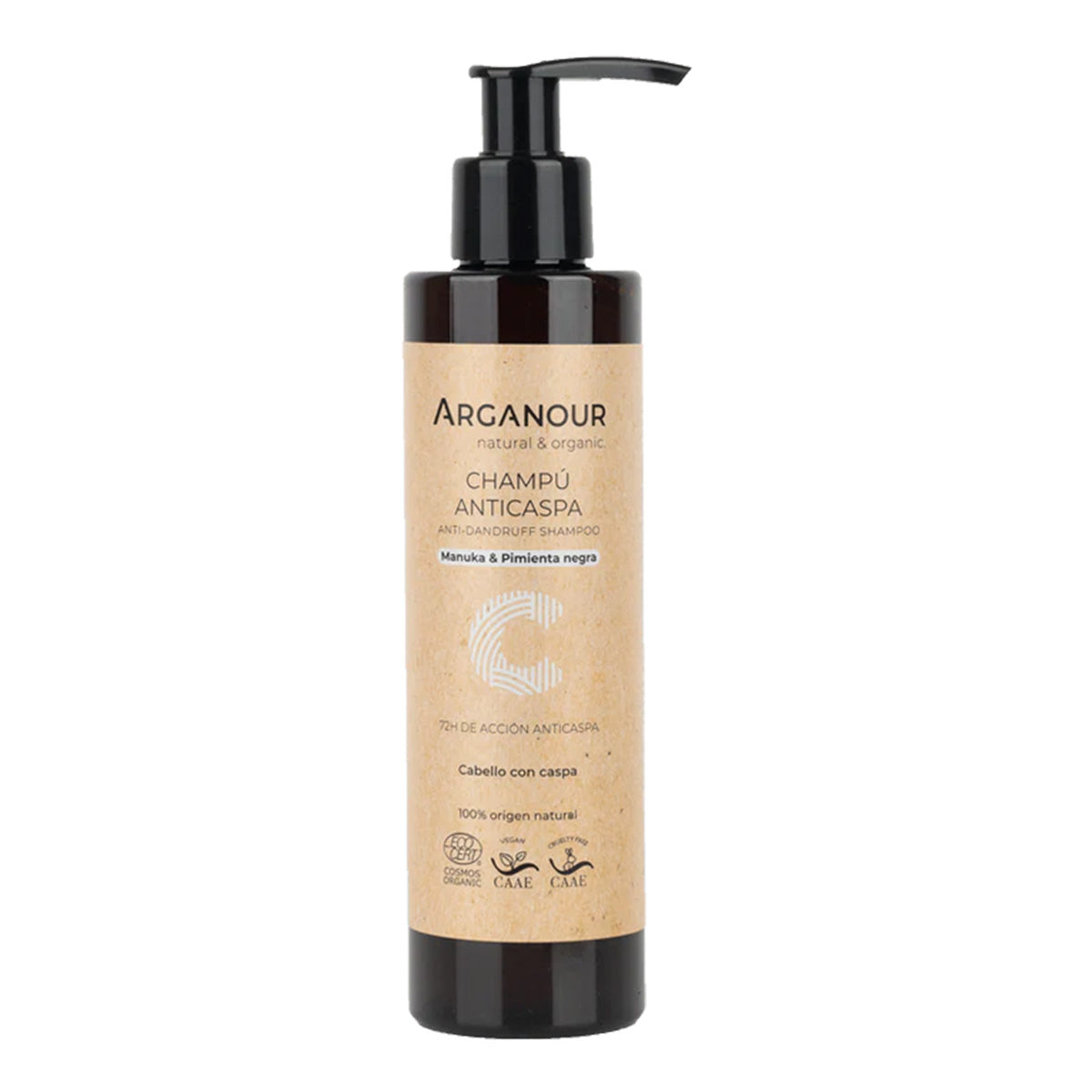 Champú anticaspa sin sulfatos Arganour 200 ml