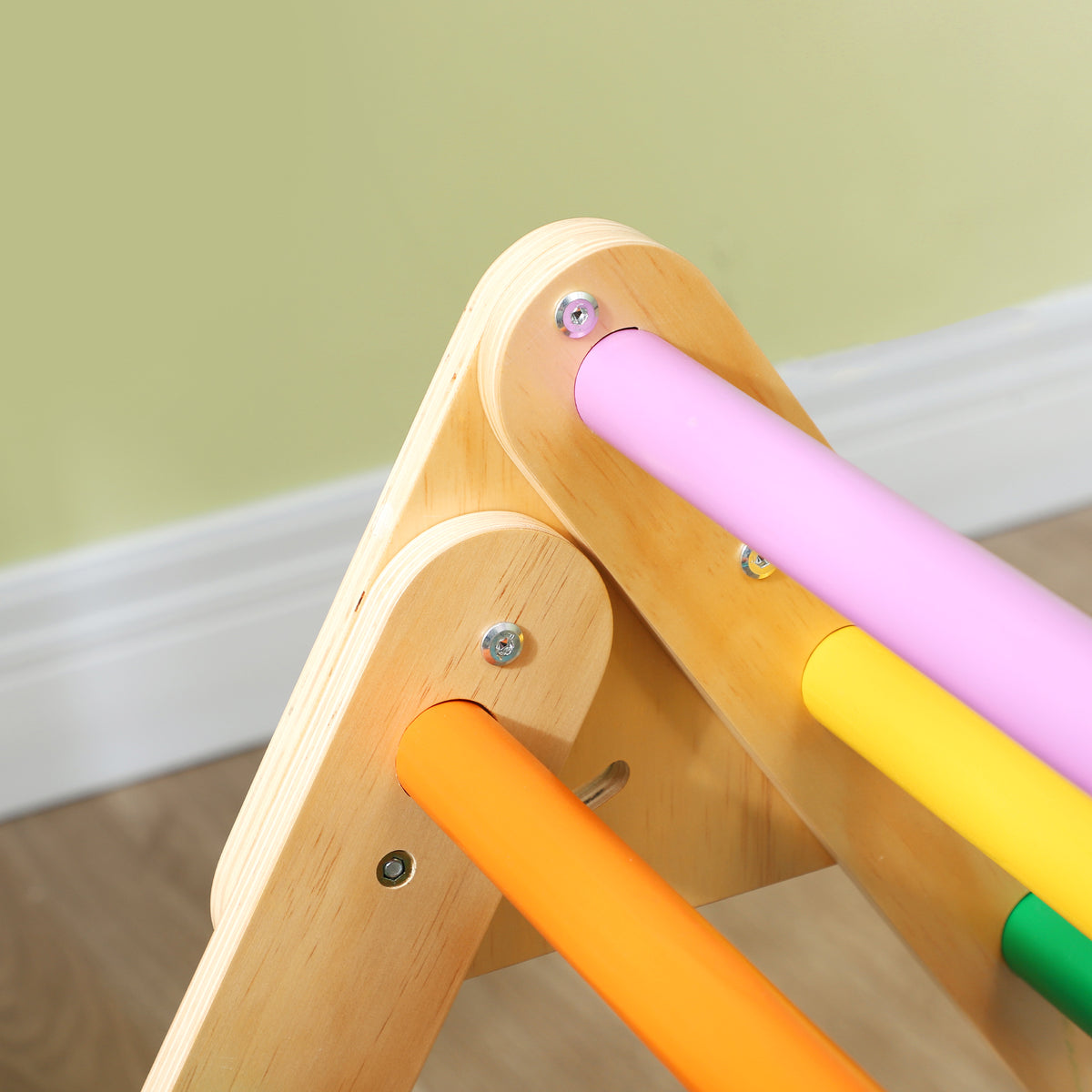 Escalada Para Niños Aiyaplay Madera De Pino Multilaminada Multicolor 147x64.5x63 Cm_4