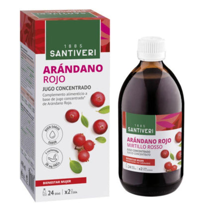 Arándano rojo concentrado Santiveri 490 ml