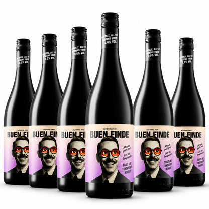 Vino Sin Alcohol 0,0% Tinto Tempranillo Pack 6 Botellas 750 Ml | Vino Tinto Desalcoholizado Equilibrado Y Afrutado_0