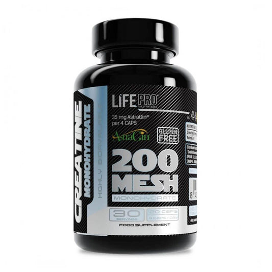 Creatina Monohidrato 200 Mesh + Astragin - 120 Cápsulas - Creatina Monohidrato - Lifepro_0