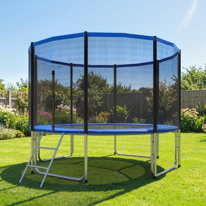 Cama Elástica Exterior Sportnow Acero, Pp Azul 366x366x270 Cm_1