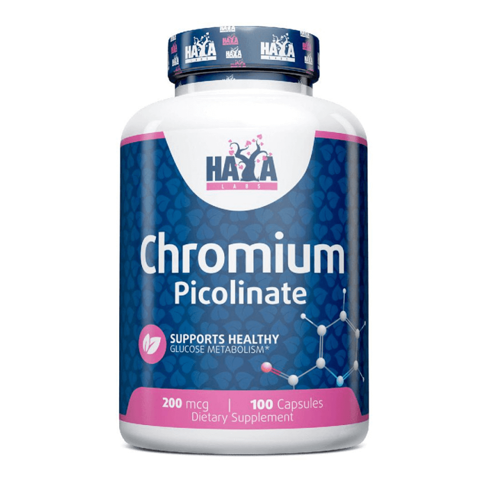Picolinato De Cromo 200µg - 100 Cápsulas - Quemadores - Haya Labs_0
