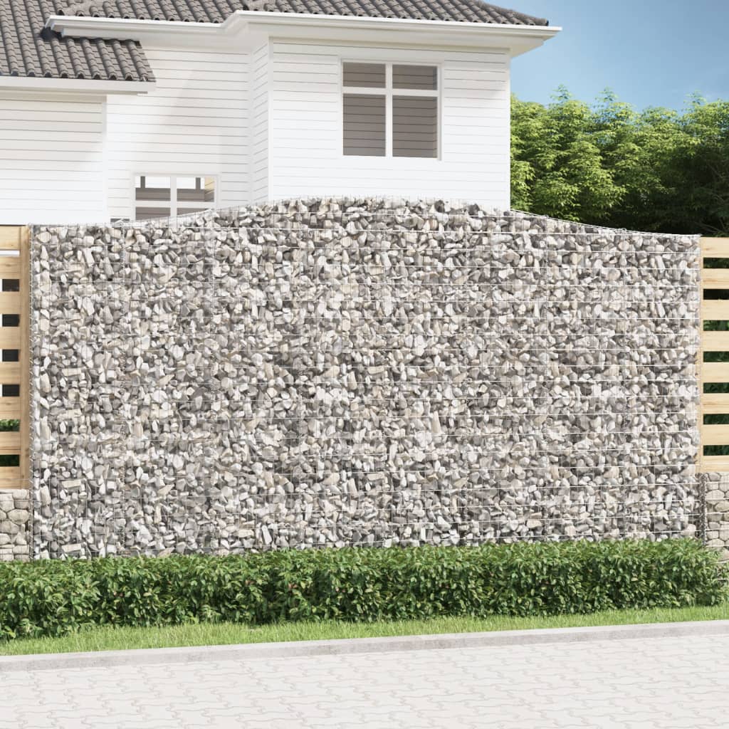 Cestas De Gaviones 8 Uds Forma De Arco Hierro 400x50x220/240 Cm_1