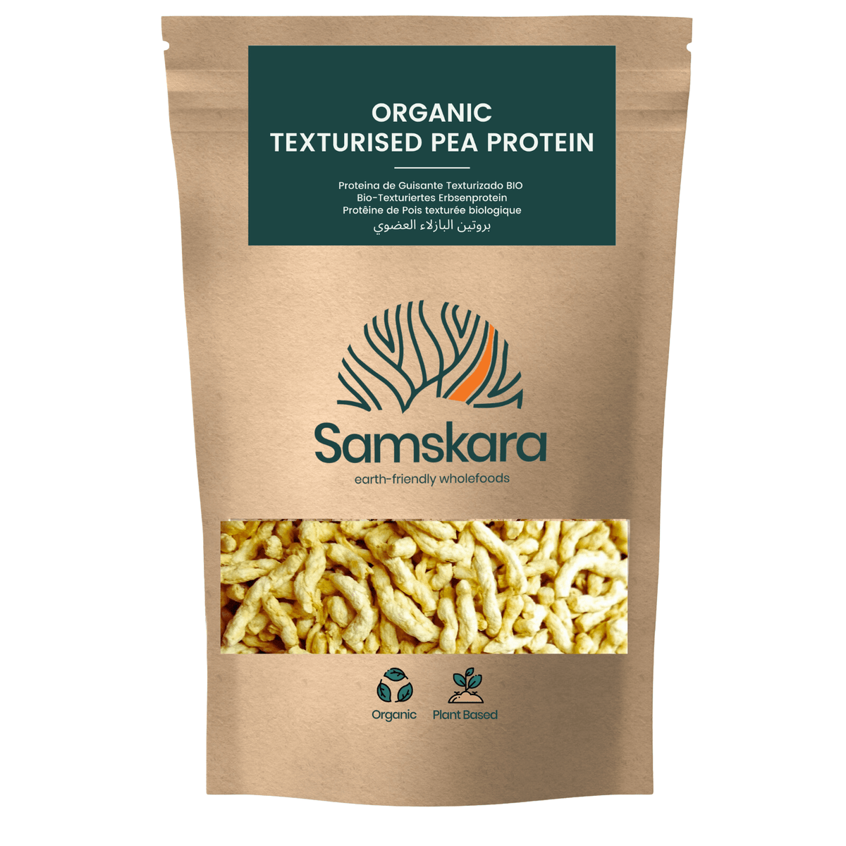 Proteína De Guisante Texturizada Bio - 4kg (500g Envase Retail + 3,5kg Bolsa Granel De Recarga) | Proteína Vegetal_0