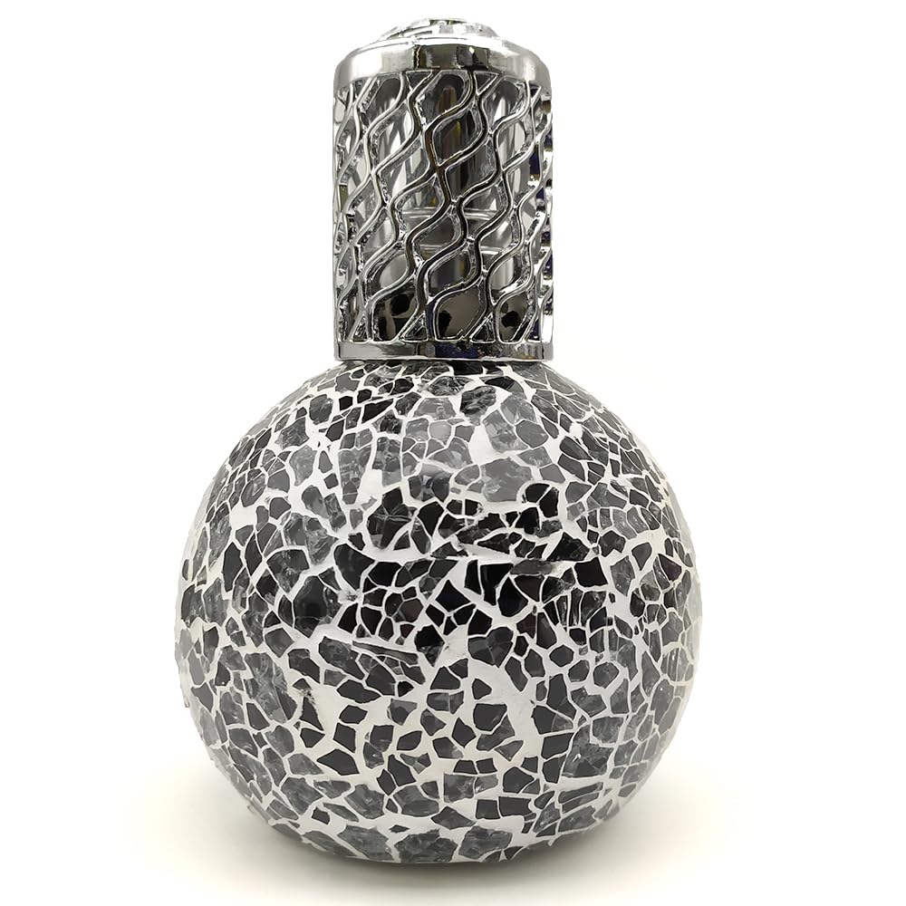 Lámpara Catalítica Mosaico Negro + Aroma Mountain Mint 200ml - Elimina Malos Olores, Impurezas Y Perfuma_1