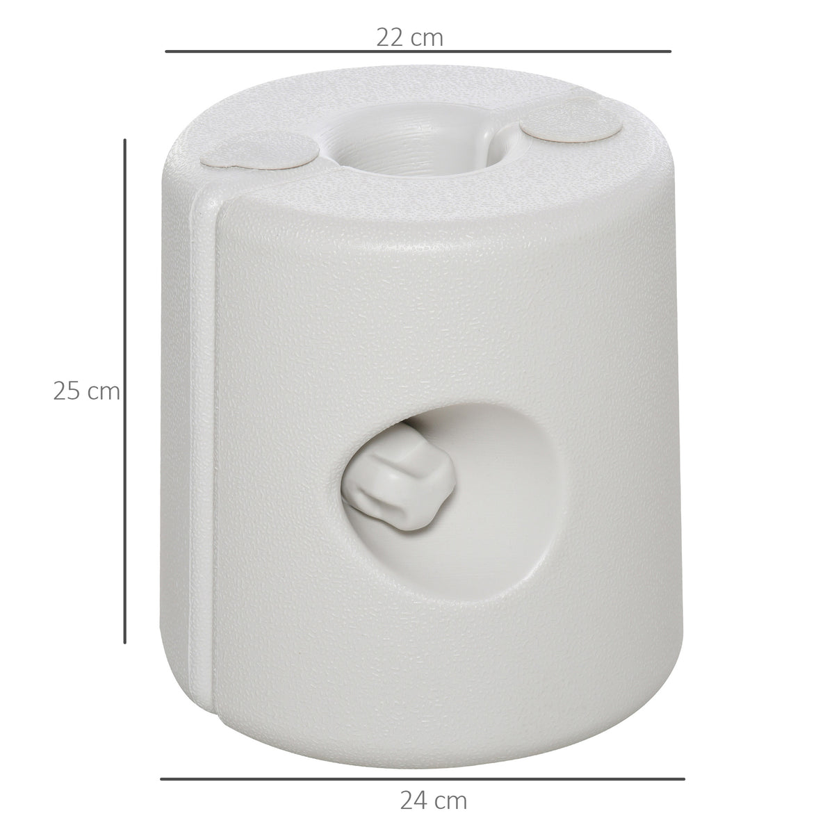 Soportes Para Pabellón Outsunny Pe Blanco 24x24x25 Cm_2