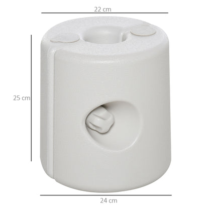 Soportes Para Pabellón Outsunny Pe Blanco 24x24x25 Cm_2
