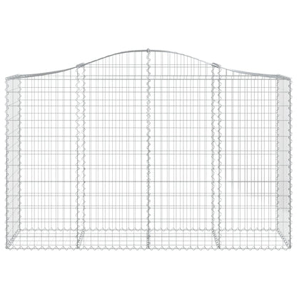 Cestas De Gaviones 6 Uds Forma De Arco Hierro 200x50x120/140 Cm_3