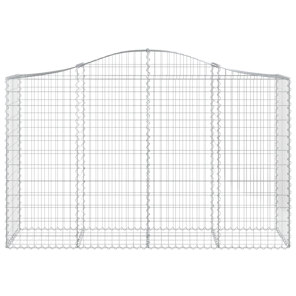 Cestas Gaviones 14 Uds Forma De Arco Hierro 200x50x120/140 Cm_3
