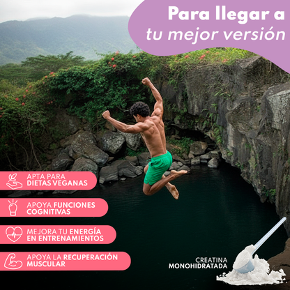 Creatina Monohidrato En Polvo 306g (102 Dosis) - Creatina Pura Sabor Berry Mix - Suplemento Deportivo Para Masa Muscular_2