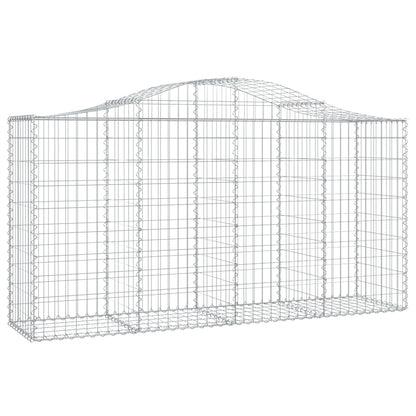 Cestas De Gaviones 7 Uds Forma De Arco Hierro 200x50x100/120 Cm_2