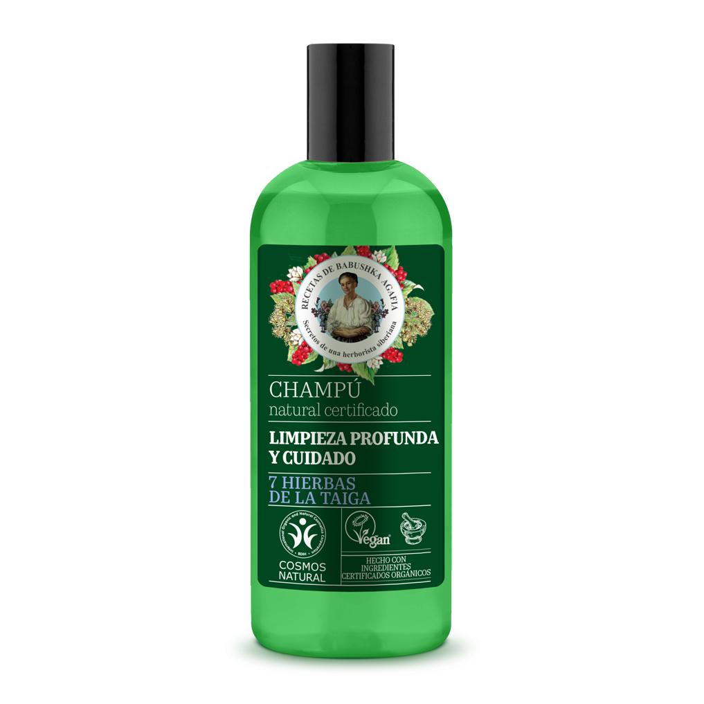 Champú natural certificado limpieza profunda y cuidado Agafia Natura Siberica 260 ml