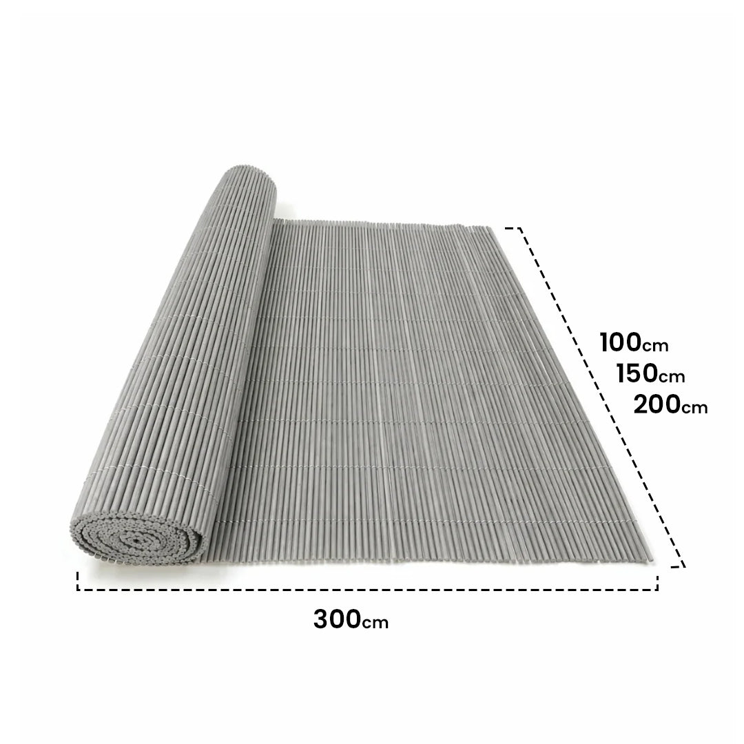 Cerramiento De Mimbre Ecológico Lop Forja Claro 1x3 M / Multicolor_2