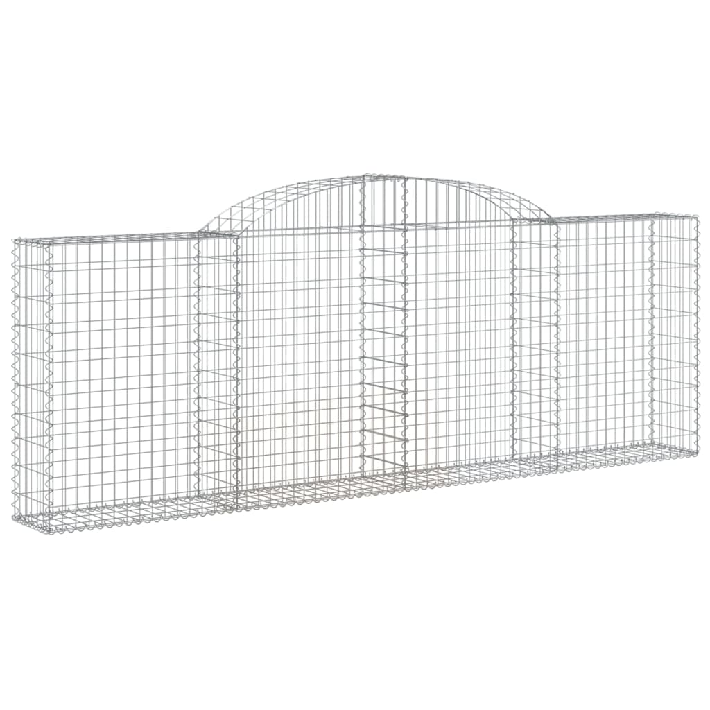 Cestas De Gaviones 9 Uds Forma De Arco Hierro 300x30x100/120 Cm_2