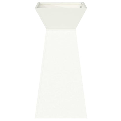 Maceta Pilar Blanco 35 X 35 X 73 Cm Acero Laminado En Frío_4