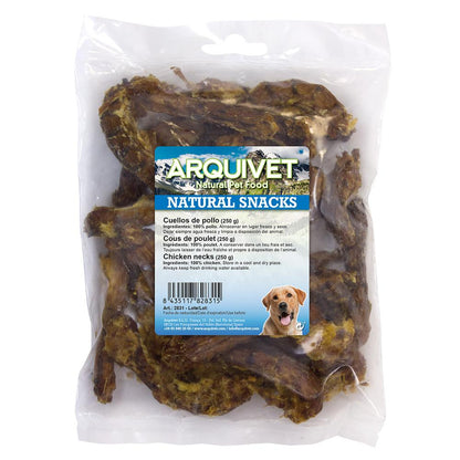 Snack natural para perros Cuellos de pollo Arquivet  250 g
