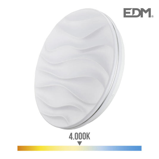 Aplique Super Led De Superficie 24w 2490lm 4000k Ø38x7cm Modelo Desert Edm_0