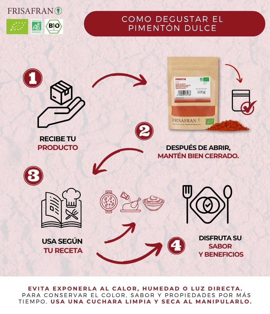 Pimentón En Polvo Ecológico | Sabor Ahumado Picante 40 G_2