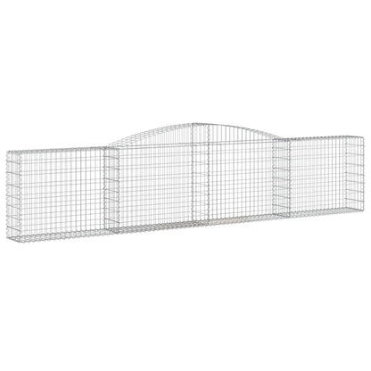 Cestas De Gaviones 25 Uds Forma De Arco Hierro 400x30x80/100 Cm_2
