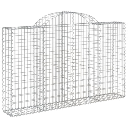 Cestas Gaviones 13 Uds Forma De Arco Hierro 200x30x120/140 Cm_2