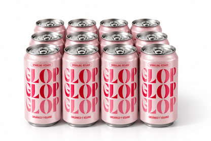 Pack 12 Latas Vino Espumoso Rosado Eco Vegano Lata 200ml_0