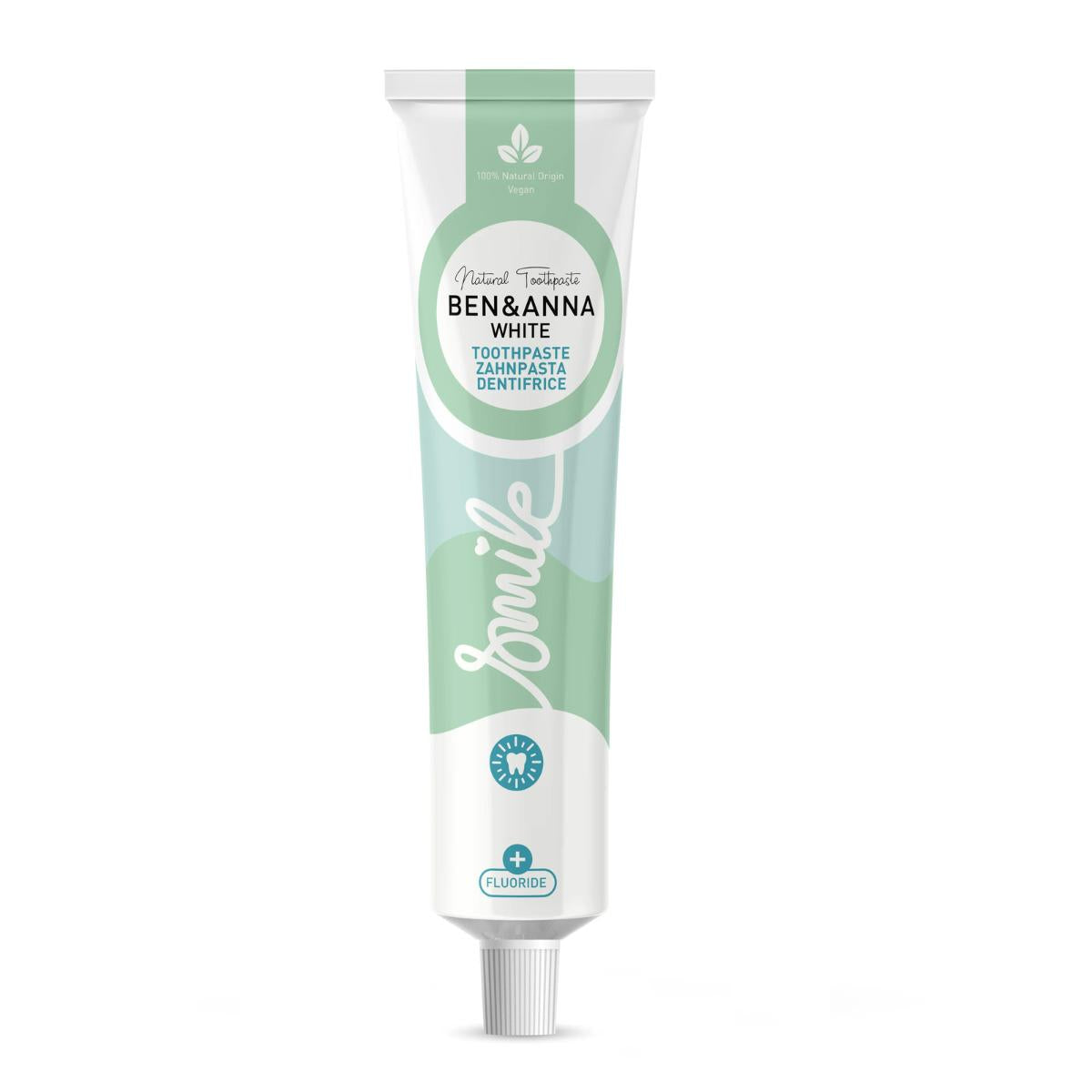 Dentífrico White con flúor Ben & Anna tubo 75 ml