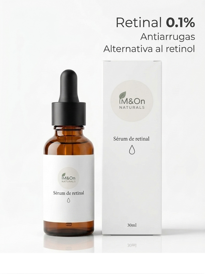 Sérum Facial con Retinal, Ácido Hialurónico y Aceite de Argán 30 ml | Antiedad de Noche | M&amp;On Naturals_1