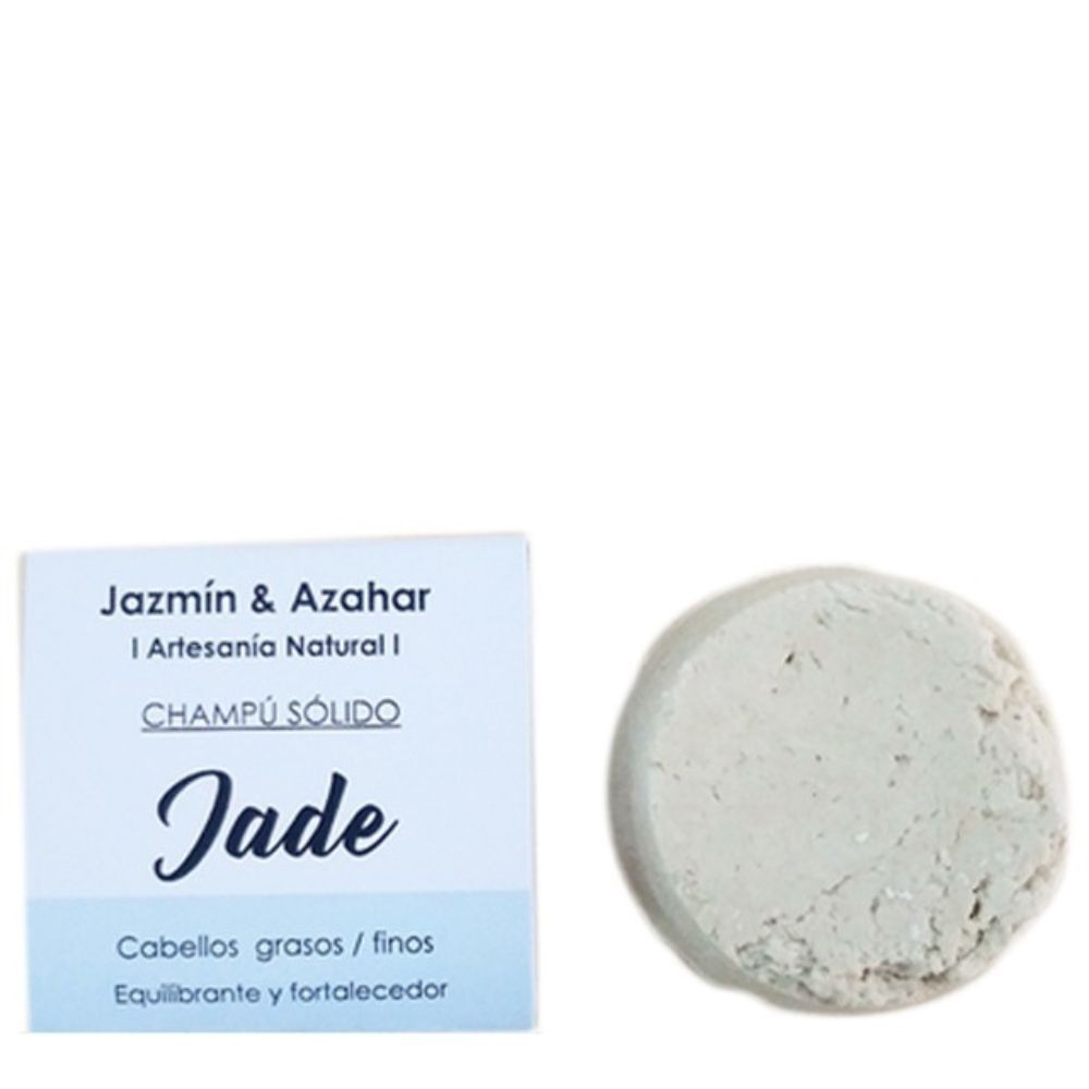 Champú Sólido Jade Para Cabello Graso Y Fino Jazmín & Azahar 100g_0