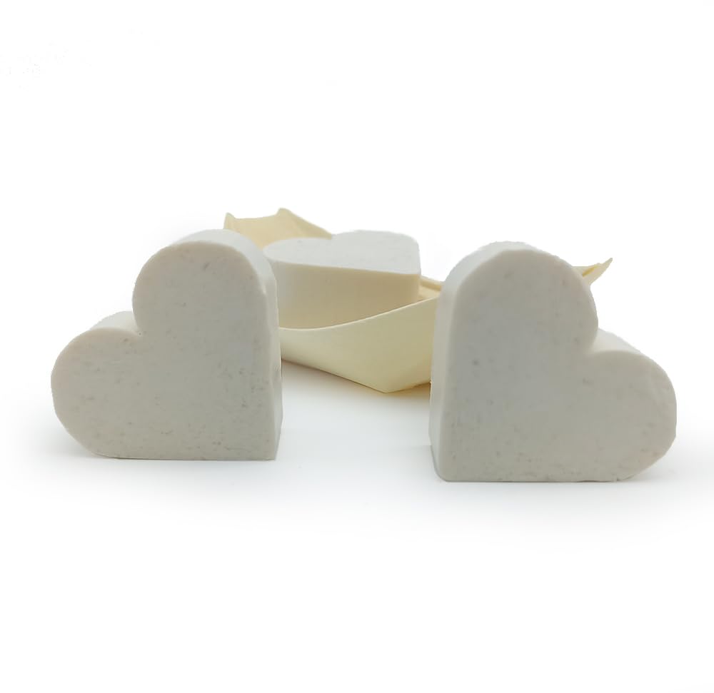 50 Jabones Aromáticos Con Forma De Corazón - Detalle Para Invitados De Eventos - Jabón Glicerina Con Aroma A Coco_4