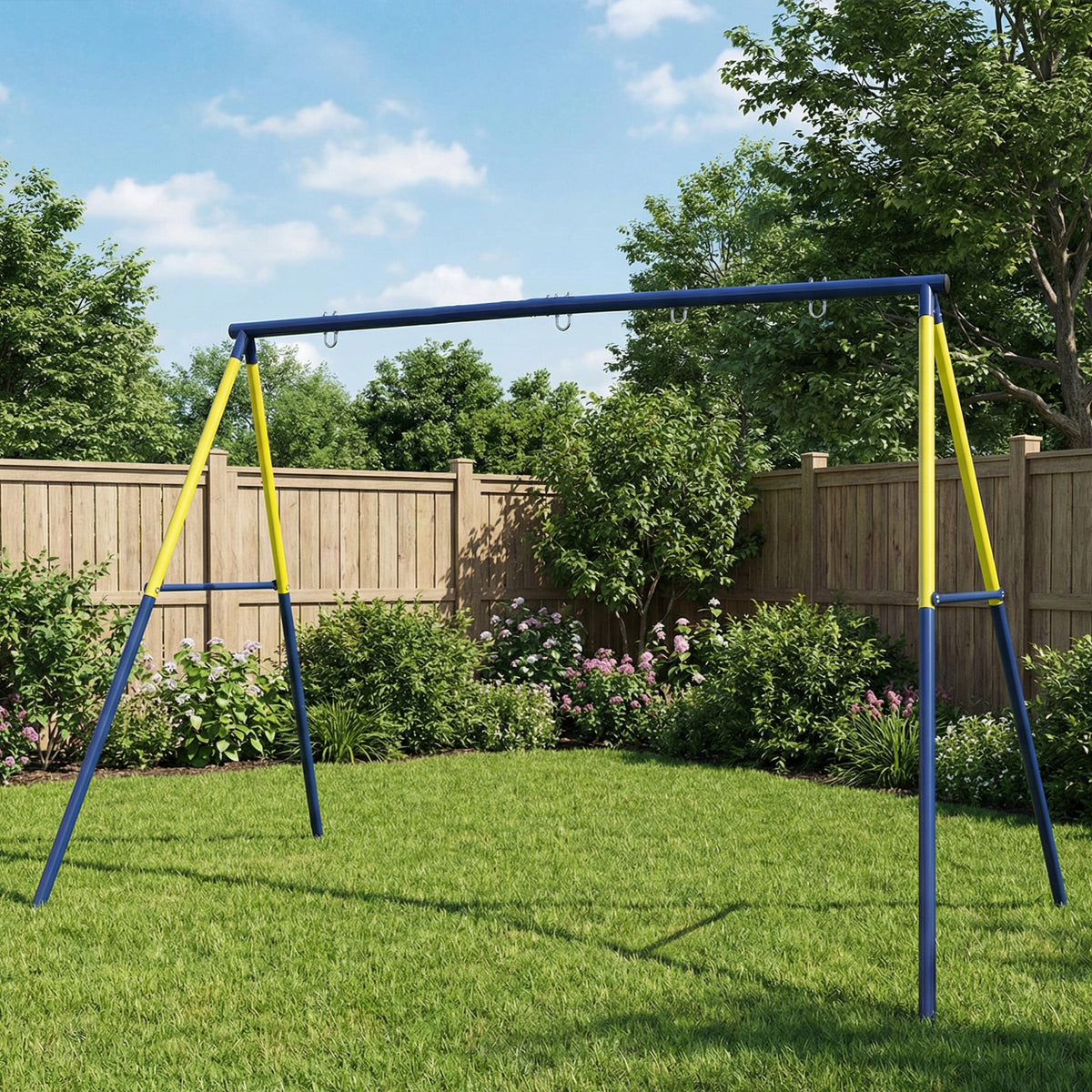 Estructura Columpio Infantil Aiyaplay Acero Azul 260x160x178 Cm_3