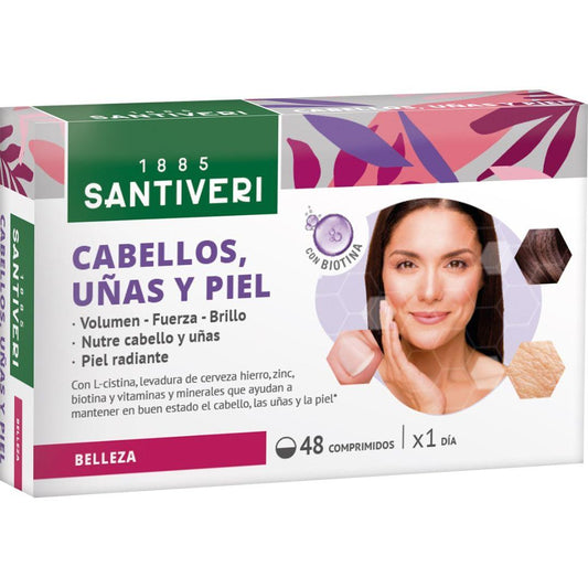 Multivigor para cabellos, uñas y piel Santiveri 48 comprimidos