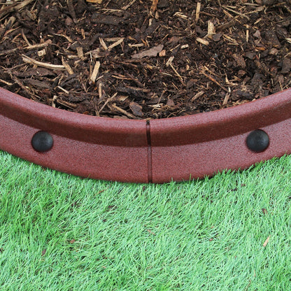 Bordes De Césped Terracota Flexibles Jardín Bordes De Césped Paquete De 4 X 1.2m_4