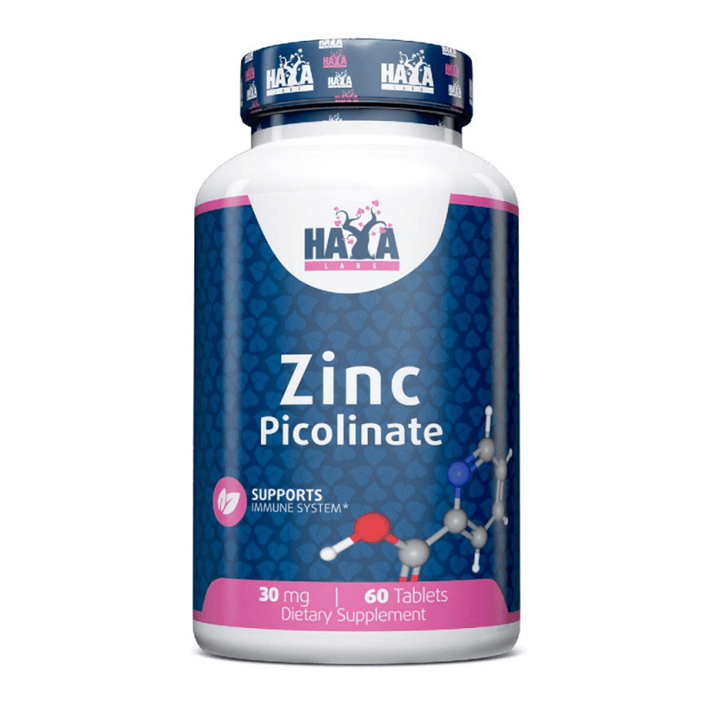 Picolinato De Zinc 30mg - 60 Tabletas - Minerales - Haya Labs_0