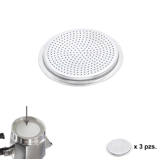 Filtro Cafetera Aluminio Classic / Inducción 3 Tazas (3 Unidades)_0
