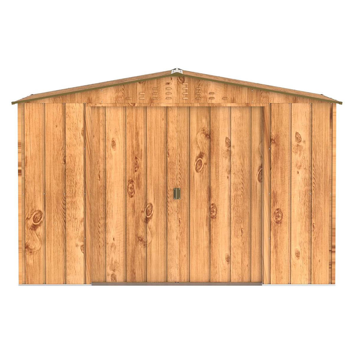 Duramax - Caseta Jardín - Top Hercules 10x8 - Metal - Color Imitación Madera_1
