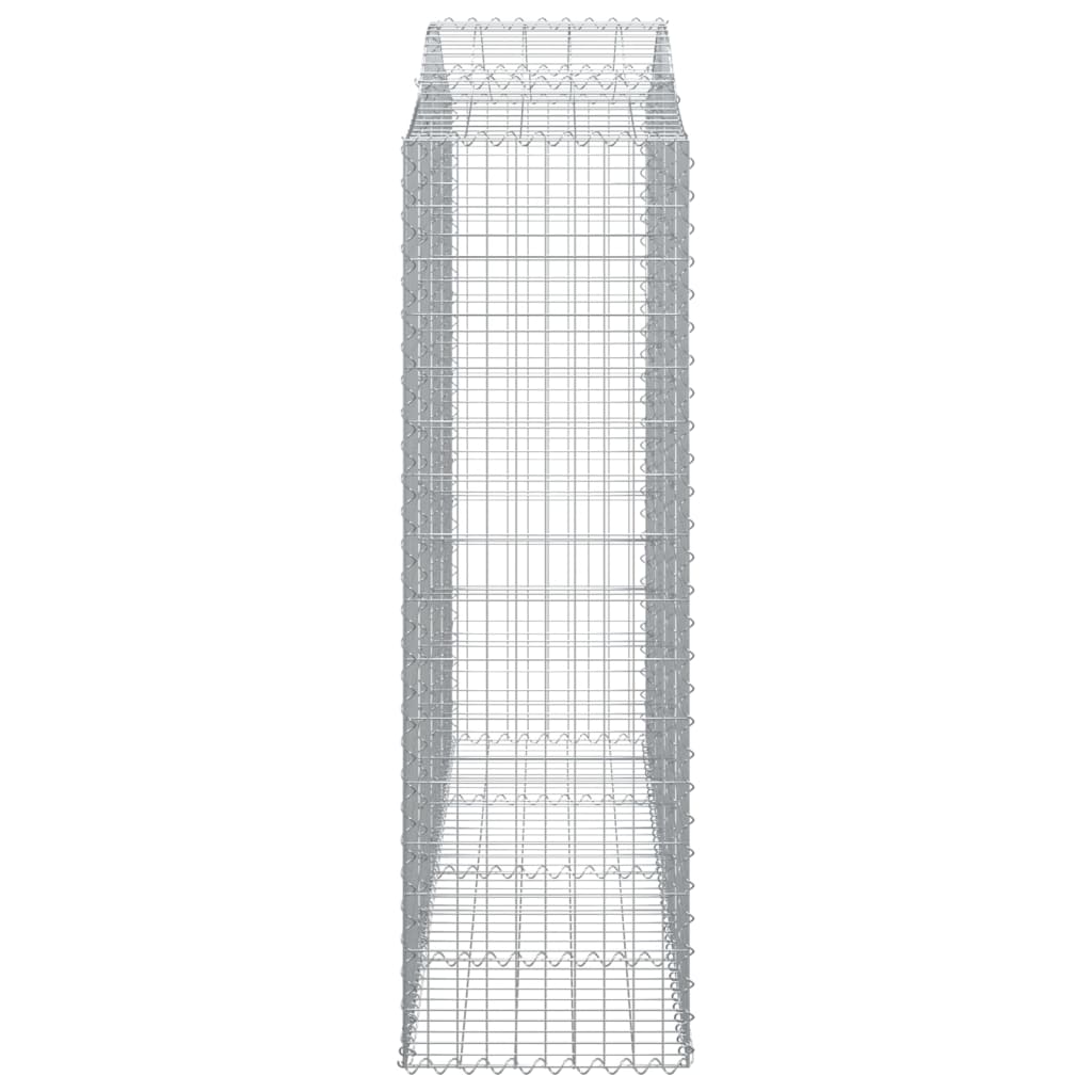 Cestas Gaviones 15 Uds Forma De Arco Hierro 200x50x160/180 Cm_4