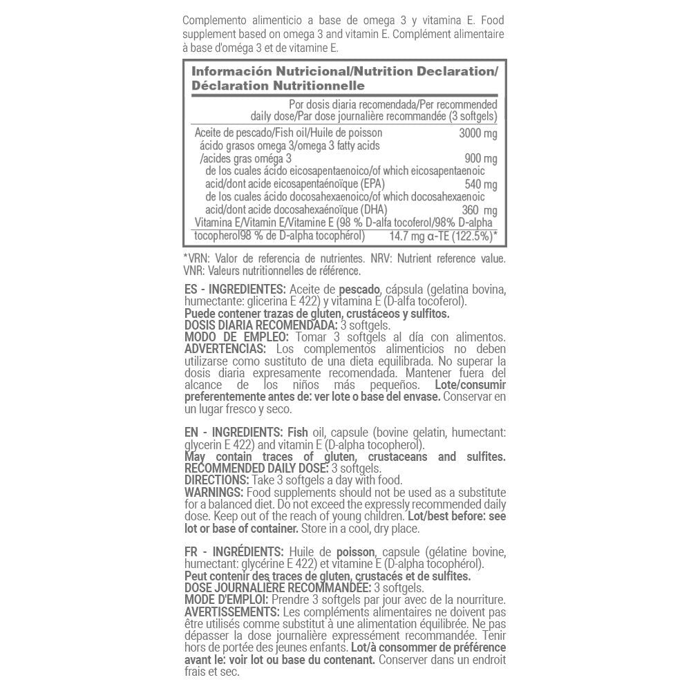 Omega 3 (aceite De Pescado 3000mg) - 200 Softgels - Reduce Los Triglicéridos - Masmusculo_5
