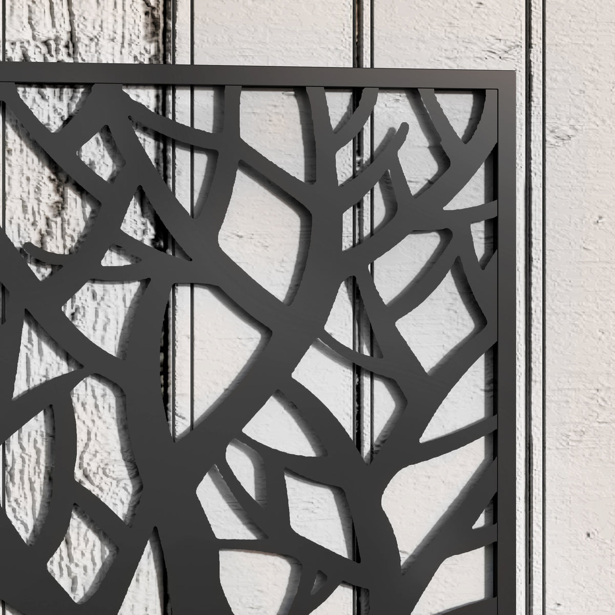 Outsunny Jardinera Exterior Grande De Metal Con Pantalla De Privacidad Negro_3