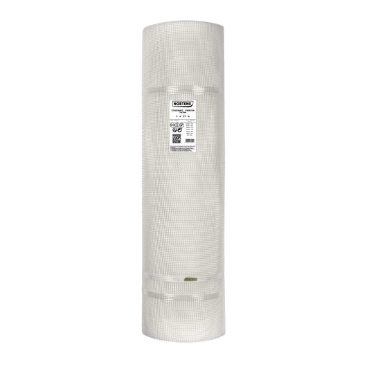 Malla Plastica Cuadrada Premium 5 Mm 1x25 M Blanco Nortene_0