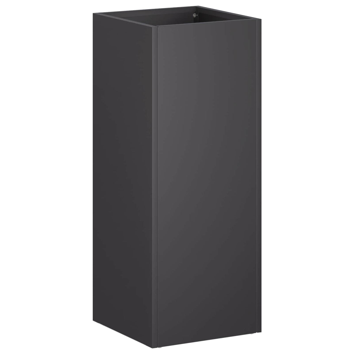 Macetero De Jardín Negro 20 X 20 X 40 Cm Acero Laminado En Frío_0