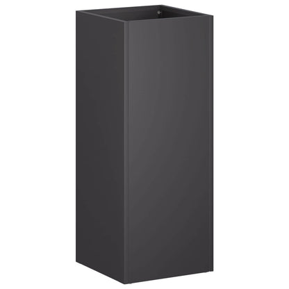 Macetero De Jardín Negro 20 X 20 X 50 Cm Acero Laminado En Frío_0