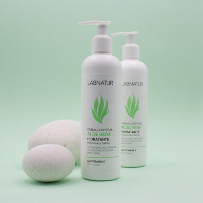 Crema Corporal de Aloe Vera Labnatur 400 ml | Hidrata, Calma y Regenera | Piel Seca y Sensible | Uso Diario | Vegano_1