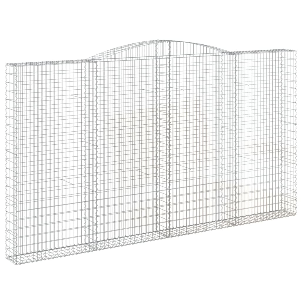 Cestas De Gaviones 7 Uds Forma De Arco Hierro 400x30x220/240 Cm_2