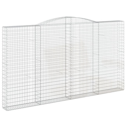 Cestas De Gaviones 4 Uds Forma De Arco Hierro 400x30x220/240 Cm_2